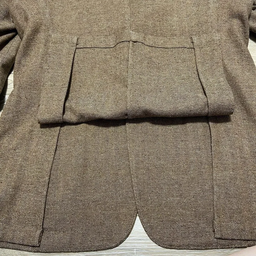 McKenzie Tribe Men's Large Silk Wool Cashmere Jacket Button 40R‎